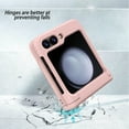 thumbnail image 3 of Decase for Samsung Galaxy Z Flip5 5G Case with Hinge Protection,Military Grade Drop Protection Matte Ultra Thin Phone Shell Hidden Card Slot Wallet Cover Case for Galaxy Z Flip5 5G - Pink, 3 of 7