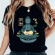thumbnail image 3 of Camiseta informal de manga corta para mujer, ropa de verano con estampado divertido, patrón versátil, estilo dulce, a la moda, 3 of 5