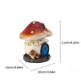 thumbnail image 4 of Casa De Setas En Miniatura Mano De Obra Fina Estatuilla De Setas De Resina Estatua De Casa De Hadas Anti-Sol Impermeable De Alta Para Decoración De Interiores Al Aire Libre Cateissary HA018903-00, 4 of 6
