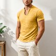 thumbnail image 5 of Akiihool Shirts for Men Oversized Mens T Shirt Graphic Short Sleeve Casual Fashion Workout Tee Shirts T Shirt Yellow,XXXXL, 5 of 8