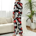 thumbnail image 3 of Top-kevin Women's Pajama Sets Pizza Slice Pattern Long Sleeve Lounge Sets Pjs Sleepwear with Pockets, 3 of 12