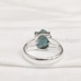 thumbnail image 5 of Natural Blue Apatite Ring, Rough Apatite Ring, Healing Birthstone, Boho Ring, 925 Sterling Silver, Womens Ring, Christmas, Thanksgiving, Handmade, Statement Jewelry, Rough Gemstone Jewelry, 5 of 5