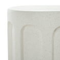 thumbnail image 3 of Safavieh Nikolaus Modern Magnesium Oxide Round End Table, White, 3 of 8