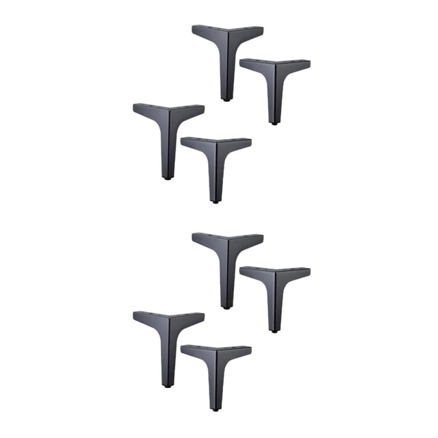 Scienceny 4 piezas de sofá para el hogar, sofá, de centro, pata de acero, baño, patas triangulares modernas, accesorios para muebles, Hardware Type2 NO2