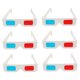 thumbnail image 5 of BESTYASH 100Ud Gafas 3D Anaglifo De Cartón Colores Surtidos Para Cine Visual, 5 of 7