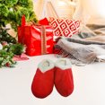 thumbnail image 4 of Pantuflas navideñas con forma de gorro para adultos | Zapatillas de casa cómodas para las fiestas con suela antideslizante | Calzado cálido y afelpado para interiores para mujeres y hombres, 4 of 6
