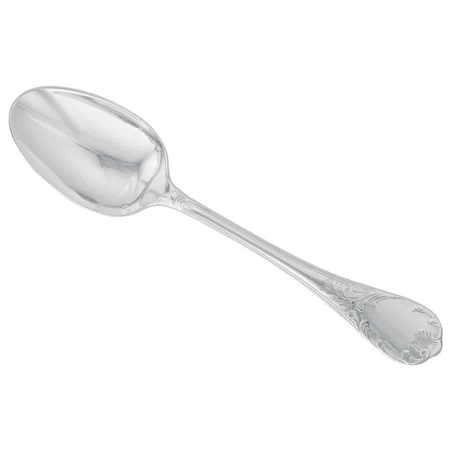 2 Spoons Mocha Christofle France Marly 10 CM Mint Metal Silver 