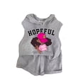 thumbnail image 1 of Hiiyo Ensemble 2 Pcs pour Filles, Débardeur à Capuche Sans Manches à Motif et Short, Survêtement, 1 of 2