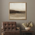 thumbnail image 3 of Framed Canvas Print Abstract Field Landscape Wall Art Neutral Vintage Decorative for Living Room Bedroom - 24"x24" NATURAL, 3 of 8