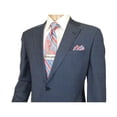 thumbnail image 5 of Men Suit BERLUSCONI Turkey 100% Soft Italian Wool Super 180's #Ber27 Navy Blue, 5 of 11