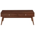 thumbnail image 1 of Lexicon Table Basse en Bois 2 Tiroirs Marron, 1 of 6