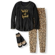 Secret treasures women's and women's plus giftable 3pc pajama set with socks