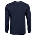 thumbnail image 3 of Youth Champion  Navy Michigan Wolverines Stacked Logo Long Sleeve Football T-Shirt, 3 of 3