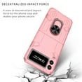 thumbnail image 2 of Allytech for Samsung Galaxy Z Flip 4 Case with Screen Protector, Kickstand Magnetic Ring Holder Rugged Anti-Slip Shockproof Case for Samsung Z Flip4 5G 2022, Pink, 2 of 10