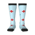 thumbnail image 1 of Balery Syringe And Red Cross Calcetines novedosos Calcetines deportivos Calcetines hasta la rodilla Calcetines de algodón Calcetines originales y geniales, 1 of 6