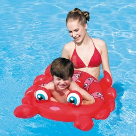 Bestway Splash and Play Animal Shaped Red Crab 24 inch Swim Ring Swimming Pool By (Best Way To Cook Frozen Crab Cakes)