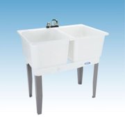 Mustee 22c utilatwin combo laundry/utility tub, white Sink