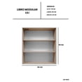 thumbnail image 5 of Librero Modular Multifuncional, Estante Organizador, Repisa Moderna para Sala, Oficina o Recámara, Diseño Minimalista., 5 of 5