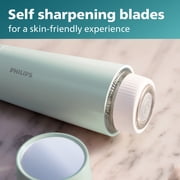 Philips Beauty Series 5000 Electric Shaver and Personal Groomer For Women, Cordless & Compact, Hypoallergenic Head, Gentle & Quick Hair Removal, Easy Touch Ups, Mint Green, BRR474/00