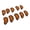 Orange, variant on NFTIGB 10pcs Golf Iron Covers Set with Numbers Waterproof Golf Head Cover Protective Headcover for Court Exercise, Mesh Universal Fit, Dark Blue