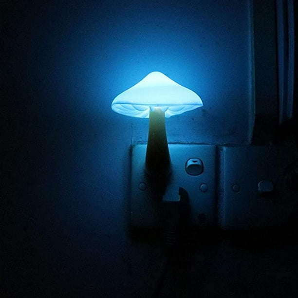 Veilleuse LED plug in lampe champignon couleur changeante magique