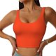 thumbnail image 1 of Balery Orange Sujetadores deportivos con espalda cruzada para mujer, acolchados, sin costuras, de alto impacto, ideales para yoga, gimnasio, entrenamiento y fitness.-Medium, 1 of 8