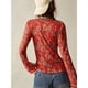 thumbnail image 5 of Camisas Abotonadas para Mujer, Estilo Boho, con Cuello en V, Larga, Fruncidas, de , Ajustadas, con Estampado Floral Rojo XL, 5 of 8