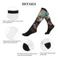 thumbnail image 5 of Lsque Cool Cat With Sunglasses Pattern Sport Compression Socks for Men & Women 15-20 mmHg Knee High Nurse Pregnant Running Medical and Travel Athletic, 5 of 6
