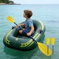 thumbnail image 4 of Kids Inflatable Boat For Pool And Lake Built From Sturdy PVC Featuring Two Air Chambers And Paddles Included, 4 of 8