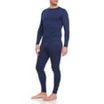 thumbnail image 3 of iBerryNY Men Thermal Underwear, Microfiber Fleece Long John, 2-Pack, Navy/Black, Medium, 3 of 7
