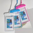 thumbnail image 1 of Clear Phone Case, Touch Screen Fluorescent Phone Pouch, Transparent Cellphone PVC Bag For Vacation Beach Pool Surfing Bathing Diving, 1 of 5