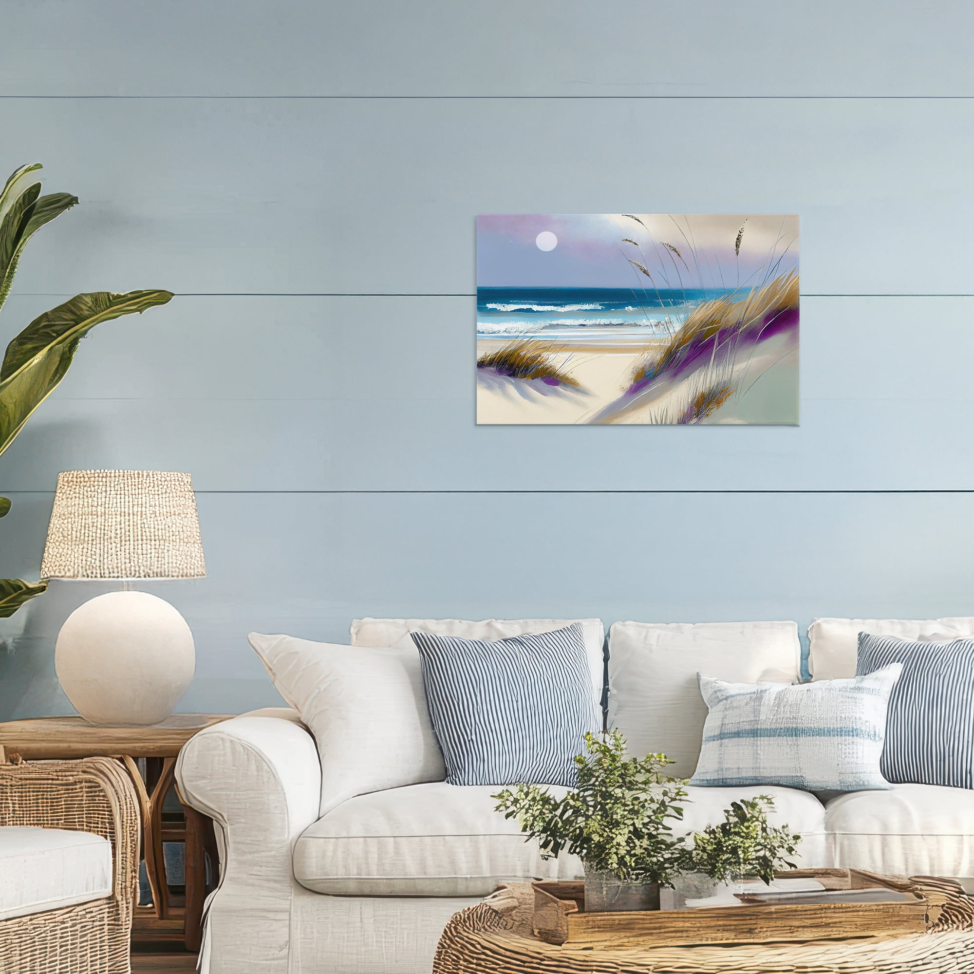 Beach Dunes Serenity Canvas Wall Art, design by Sasha
