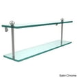 thumbnail image 5 of 22-in Two Tiered Glass Shelf in Polished Chrome, 5 of 5