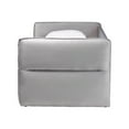 thumbnail image 6 of Baxton Studio Finch Light Gray Velvet Fabric Full Size Daybed with Trundle, 6 of 6