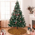 thumbnail image 7 of Rateoe Golden Glitter Print Christmas Tree Skirt 30" for Xmas Holiday New Year Party Circle Tree Mat Ornaments Decoration, 7 of 7