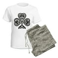 thumbnail image 5 of CafePress - Celtic Shamrock Women's Light Pajamas - Women's Short Sleeve Print T-Shirt and Pants Light Cotton Pajama Set, 5 of 7