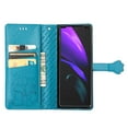 thumbnail image 6 of K-Lion for Samsung Galaxy Z Fold 4 2022 Case Embossed Cute Pattern Wallet Flip PU Leather Magnetic Card Slots with Stand Cover for Samsung Galaxy Z Fold 4, Blue, 6 of 8