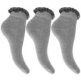thumbnail image 1 of Chaussettes d'École à Volants pour Filles Enfants (Lot de 3), 1 of 2