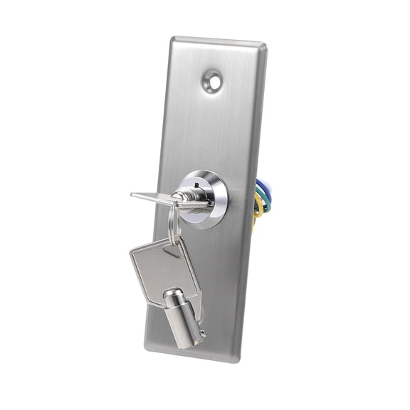 Key Switch Lock On Off Exit Door Lock Door Release SPST for Access Control w 2 Keys