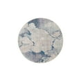 thumbnail image 3 of Unique Loom Rainbow Collection Area Rug - Reflective (3' 3" Round Blue Gray/Beige), 3 of 7