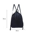 thumbnail image 4 of Mochi con cordón para hombre mujeres Bolsa de cuerdas Saco para gimnasio Mochi impermeable Ligera para entrenamiento físico , 40x45cm Salvador mochilas de cuerdas, 4 of 4