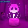 thumbnail image 1 of Creative 3D Panda LED Novelty Night Light USB Or Battery Powered Night Lamp Desk Cute Decoration Bedroom Bedside Lamp Kids Gift Crack White Base, 1 of 1