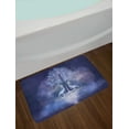 thumbnail image 2 of Fantasy Bath Mat, Fabulous Herons and Tree in Living Water Fictional Mythical Illusory Dreamy Creature, Non-Slip Plush Mat Bathroom Kitchen Laundry Room Decor, 29.5 X 17.5 Inches, Purple, Ambesonne, 2 of 2