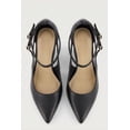 thumbnail image 4 of Women's Pointed Toe Double Ankle Strap Wedge Pumps, 4 of 6