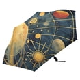 thumbnail image 4 of Stars Planet Sun Compact Sun Umbrella Windproof Travel Umbrellas for Rain Strong Portable UV Protection, 4 of 8