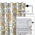 thumbnail image 6 of VHC Brands Wilder, Farmhouse Cafe Tier Curtain, Floral, Blue & Green, 24x36, Set of 2, 6 of 6