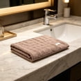 thumbnail image 6 of Plaid Pattern Washcloths Towel Highly Absorbent and Fast Drying Towels for Bathroom 13.8" x 29.5" Bath Towel Corals Fleece Shower Towel, 6 of 6
