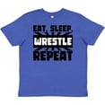thumbnail image 3 of Inktastic Eat, Sleep, Wrestle, Repeat Youth T-Shirt, 3 of 5