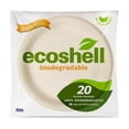 thumbnail image 1 of Platos desechables Ecoshell biodegradables grandes 20 pzas, 1 of 1