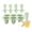 Dark green Model C, variant on lanema 6 Piece Teething Ice Popsicles Molds For Infants Silicone Ice Cubes Tray With Chewable Edges Safe For Babies Teeth And Dishwasher Friendly
